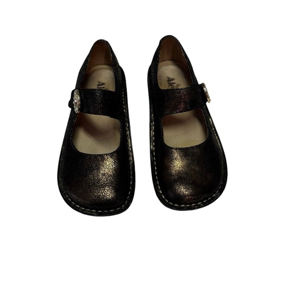 Algeria paloma Copper Bronze Sparkle Mary Jane Comfort Shoes size 36 - Picture 2 of 8